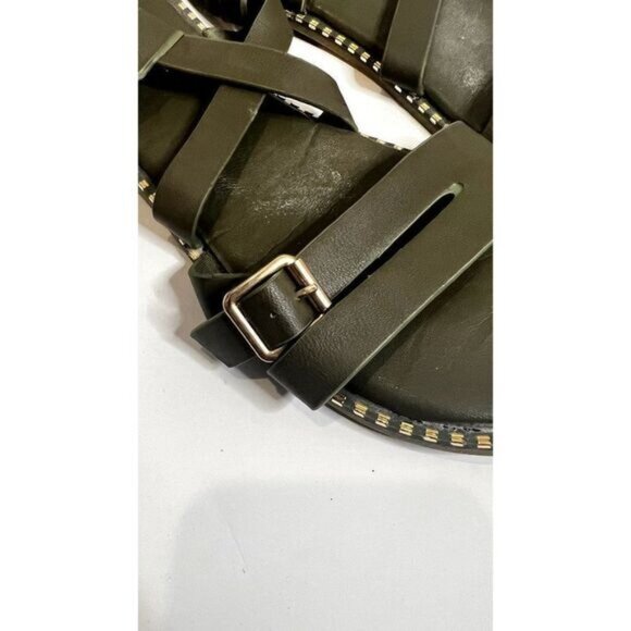 Rouge Helium Women's Cute Strappy Open Toes Ankle Strap Summer Flat Sandals - Picture 3 of 6